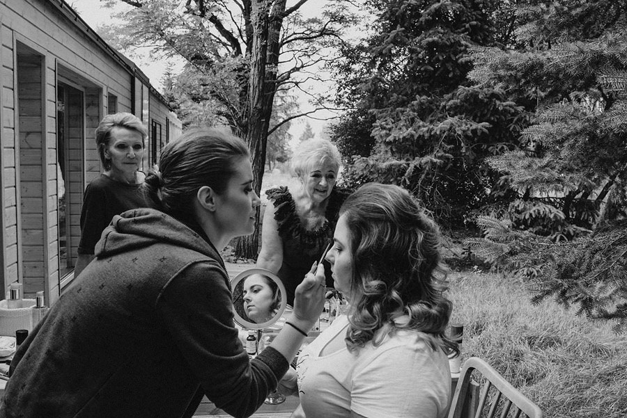 przygotowania na tarasie oczyszczalnia