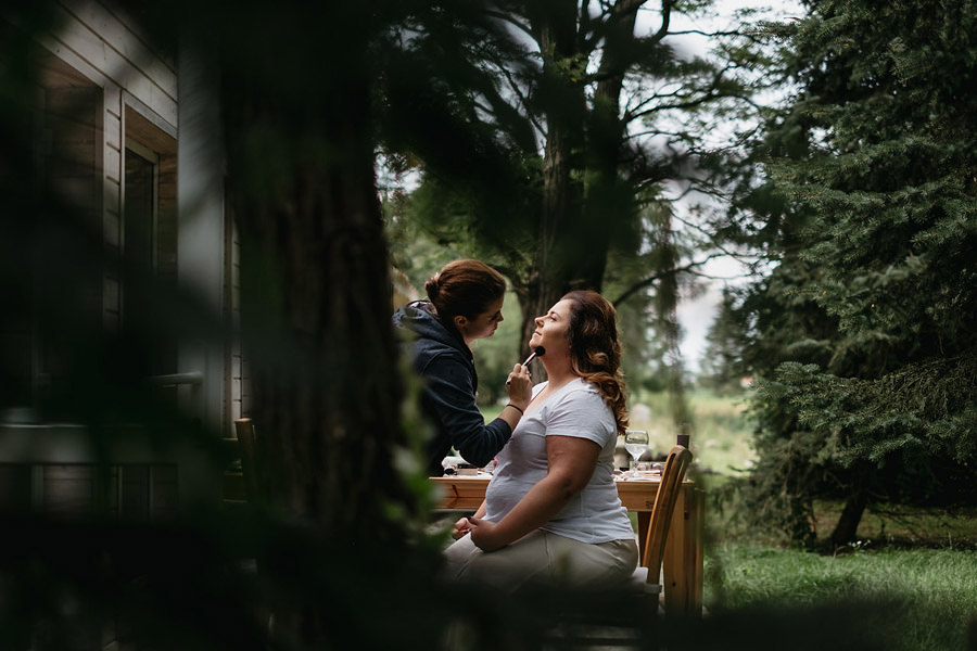 przygotowania na tarasie stodoła wszystkich świętych