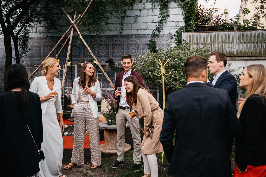 alternatywne wesele turkusowy domek w warszawie