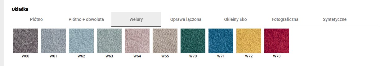 foto książka oprawa welurowa