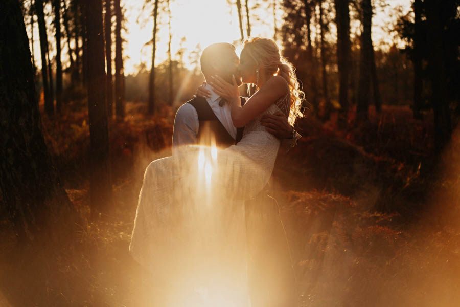 jesienna sesja ślubna