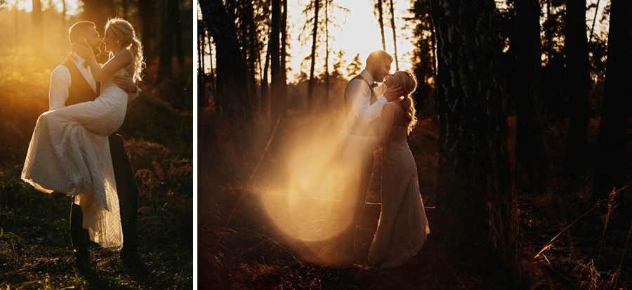 jesienna sesja ślubna