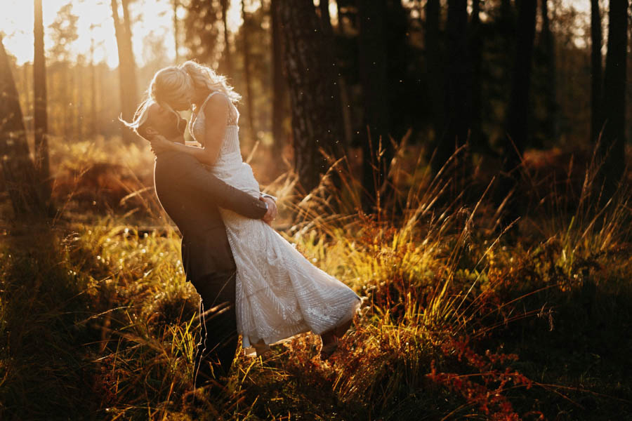 jesienna sesja ślubna