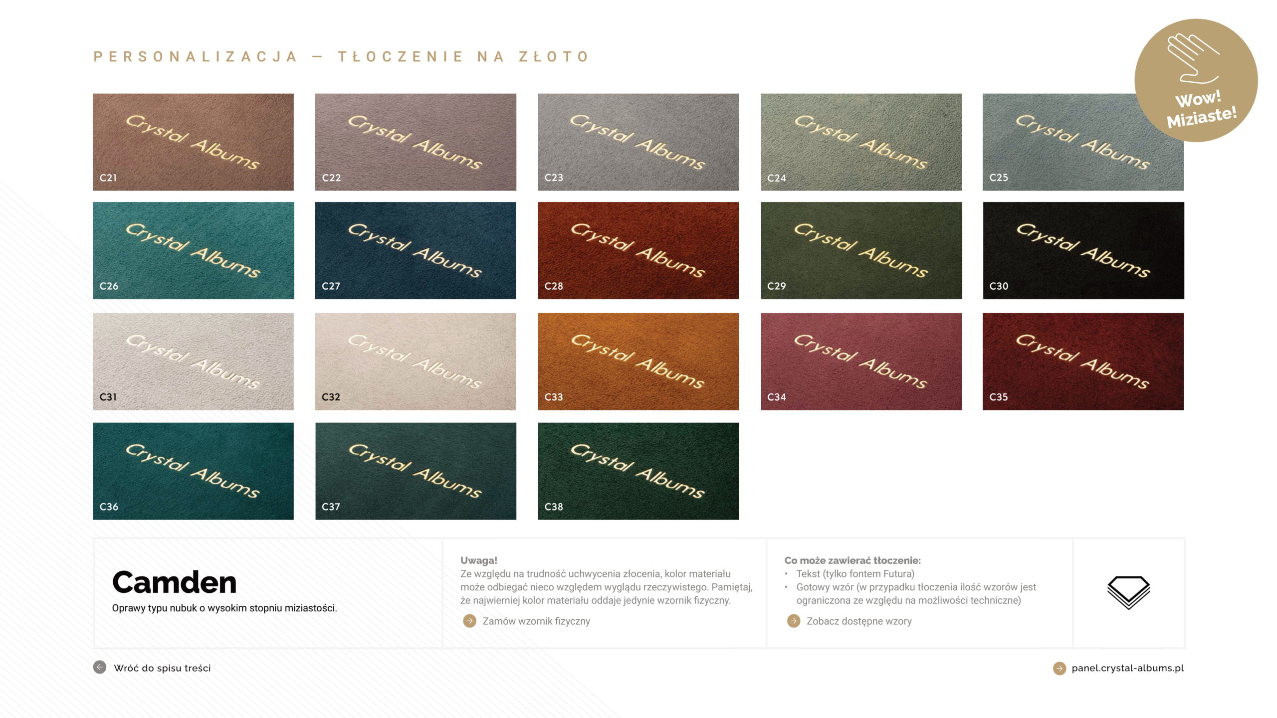 wzornik foto albumów