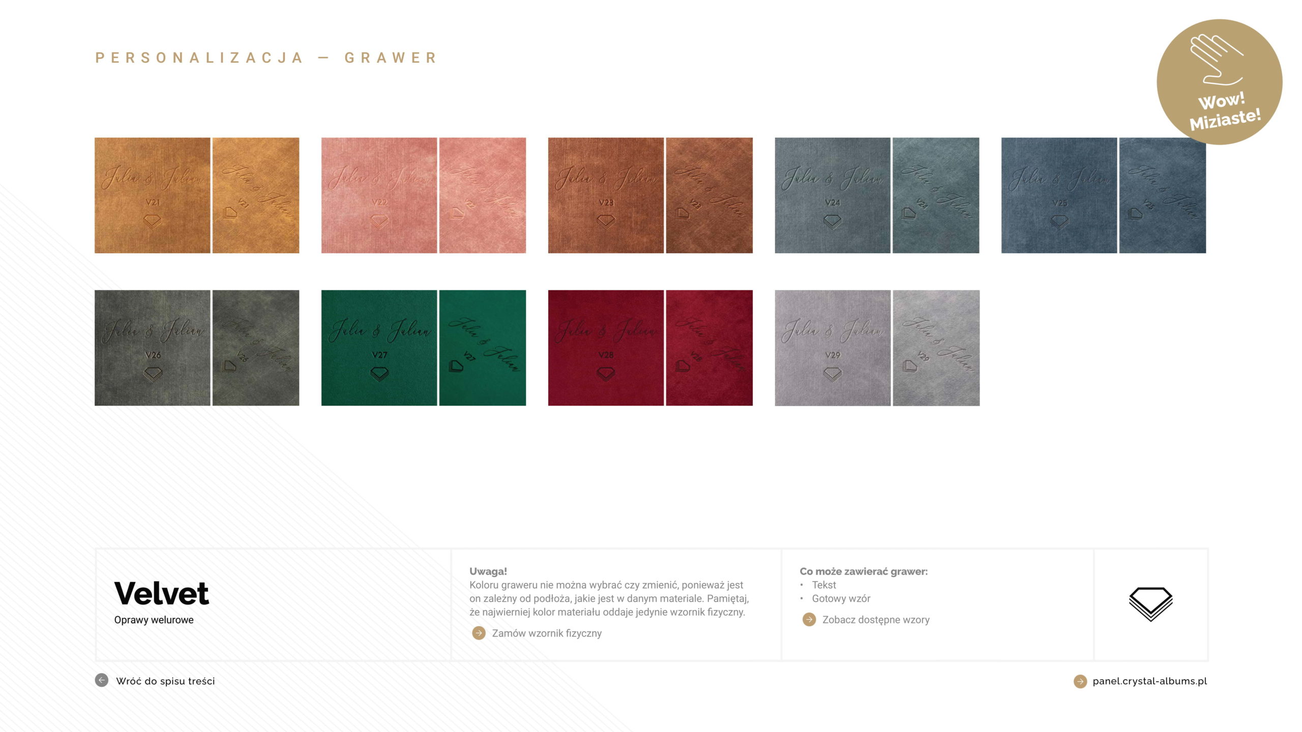 wzornik foto albumów